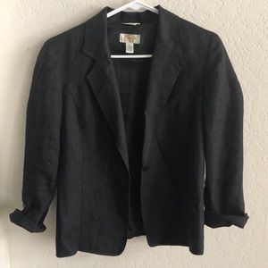 100% Linen One-Button Blazer